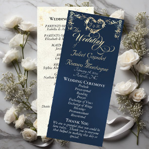 Ornate Border & Heart - Blue Program