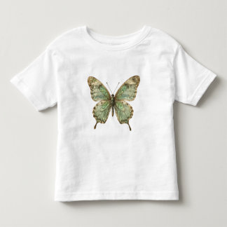 Ornate Butterfly with Leaf Pattern Wings Toddler T-Shirt