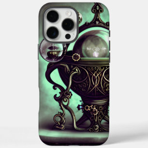 Ornate Cauldron with Green Crystal Ball and Orbs iPhone 16 Pro Max Case