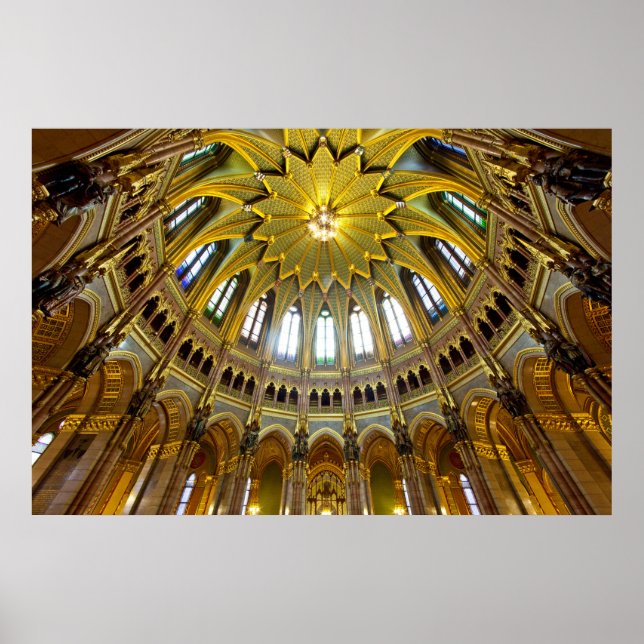 Ornate Ceiling Detail, Interior Poster (Front)