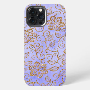 Ornate Chic Cute Girly Vintage Floral Art Pattern iPhone 13 Pro Max Case