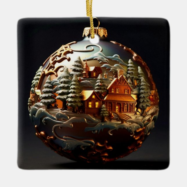 Ornate Christmas Ornament (Front)