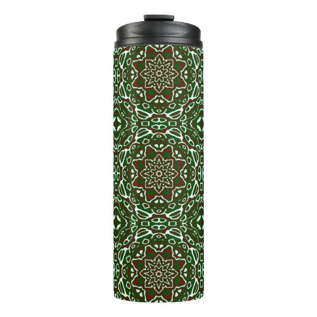 Ornate Christmas Pattern 2 Thermal Tumbler (Front)