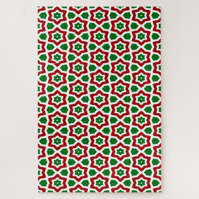 Ornate Christmas Pattern Jigsaw Puzzle (Vertical)