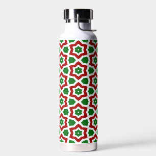 Ornate Christmas Pattern Water Bottle