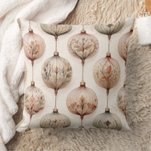 Ornate Circle Ornaments - Baroque & Quilted (2) Cushion