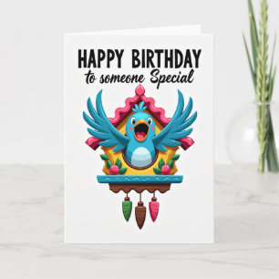 Ornate Clock Birthday Card