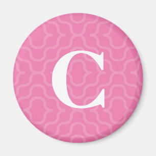 Ornate Contemporary Monogram - Letter C Magnet