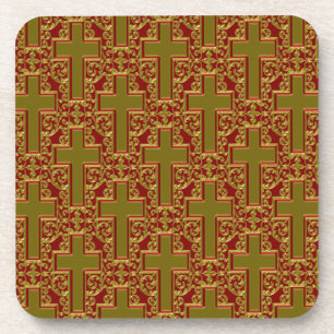 Ornate Cross Coaster