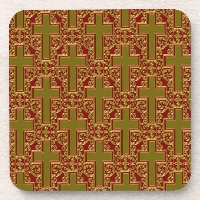 Ornate Cross Coaster (Front)