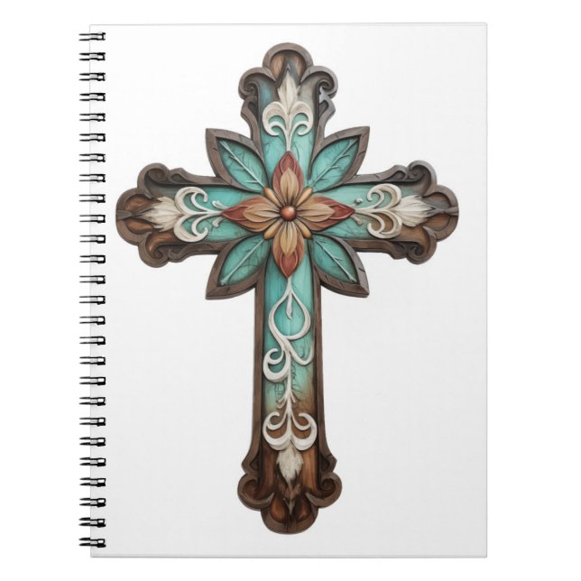 Ornate Cross  Notebook (Front)