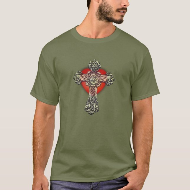 Ornate Cross T-Shirt (Front)