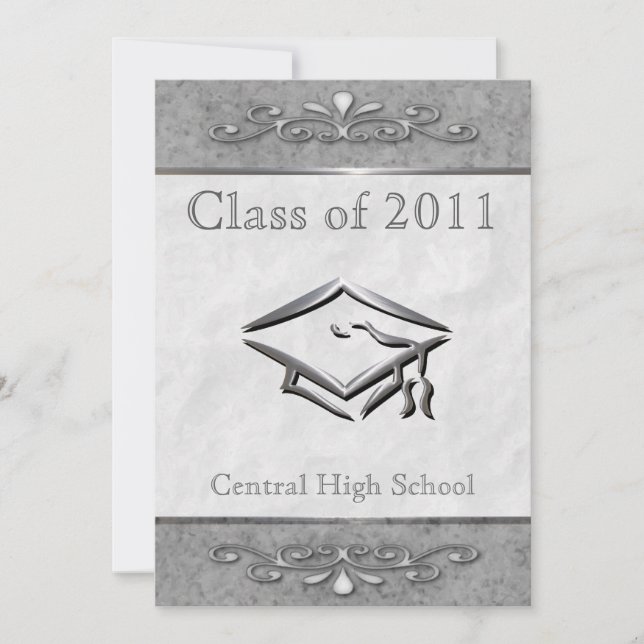 Ornate Customisable Graduation Invitations (Front)