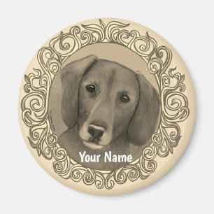 Ornate Dachshund  Magnet