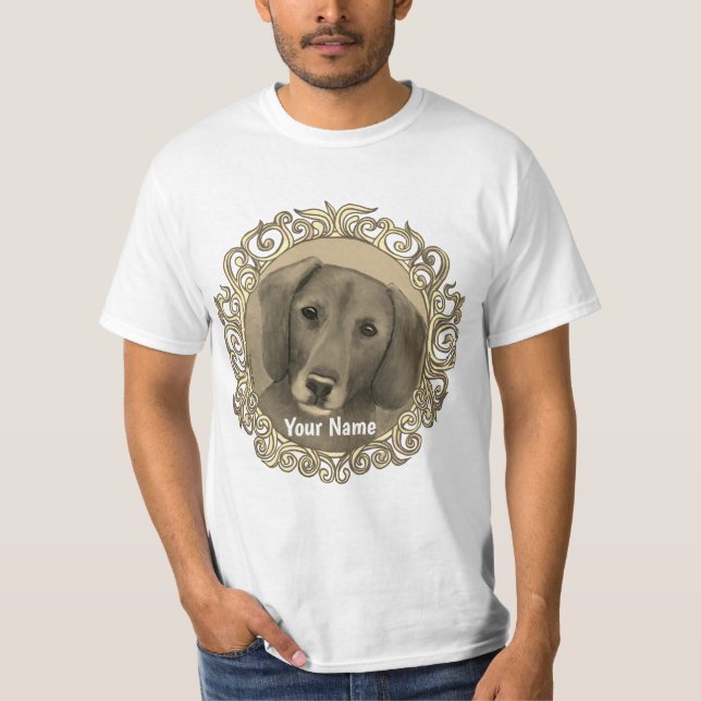 Ornate Dachshund  T-Shirt (Front)