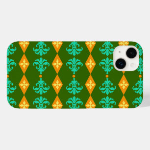 Ornate Damask Diamond Stripe Case-Mate iPhone 14 Plus Case
