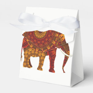 Ornate Decorated Indian Elephant Design Favour Box