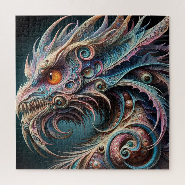 Ornate Dragon Jigsaw Puzzle (Vertical)