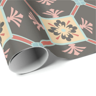Ornate Earth Tones Pattern Wrapping Paper