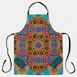 Ornate Eastern: Luxury Green Decor. Apron