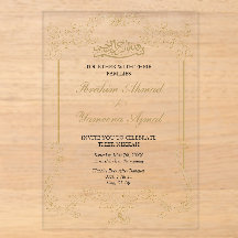Ornate Elegant Cream Muslim Islamic Wedding Nikkah