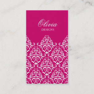 Ornate Elegant Damask Business Card Design