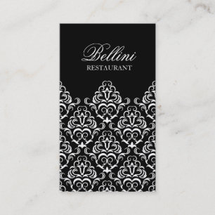 Ornate Elegant Damask Business Card Design