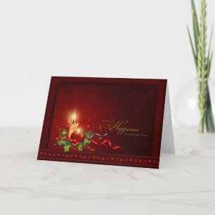 Ornate Elegant Personalised Christmas Card