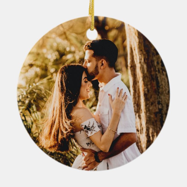 Ornate Elegant Retro Abstract Flowers and Leaves   Ceramic Ornament (Back)