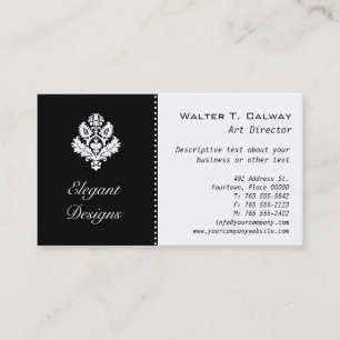 Ornate Element (black) Business Card