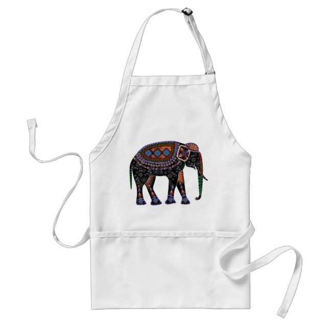 Ornate Elephant Standard Apron (Front)