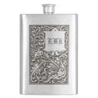 Ornate Engraved Vintage Scrolls Monogram