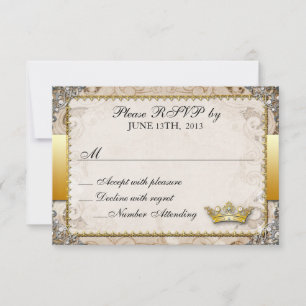 Ornate Fairytale Storybook Wedding RSVP