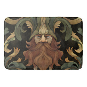 Ornate Fantasy Gnome Bath Mat