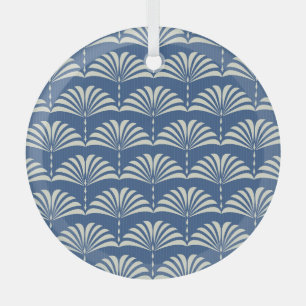 Ornate Floral: Abstract Art Deco. Glass Tree Decoration
