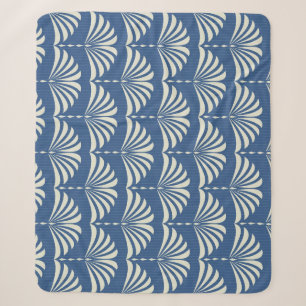 Ornate Floral: Abstract Art Deco. Sherpa Blanket