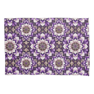 Ornate Floral Mandala Design Pillowcase
