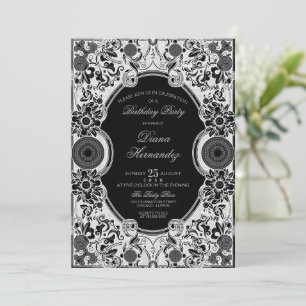 Ornate Floral Party Invite