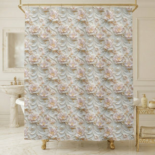 Ornate Floral  Shower Curtain