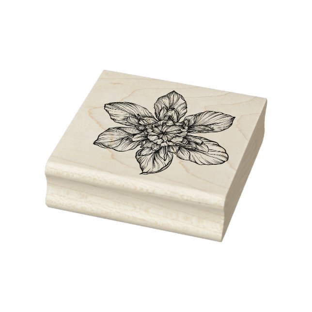 Ornate Flower Art Stamp (Stamp)