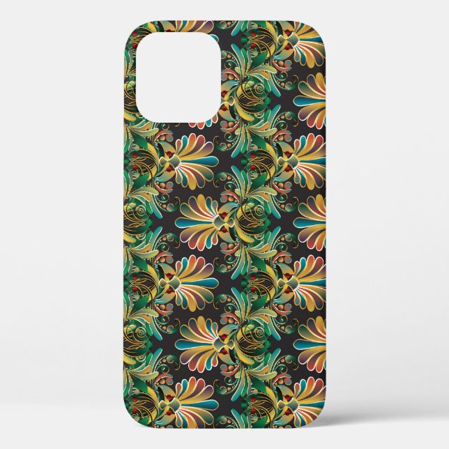 Ornate Flower Luxury Wallpaper Case-Mate iPhone Case (Back)
