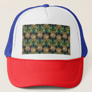 Ornate Flower Luxury Wallpaper Trucker Hat