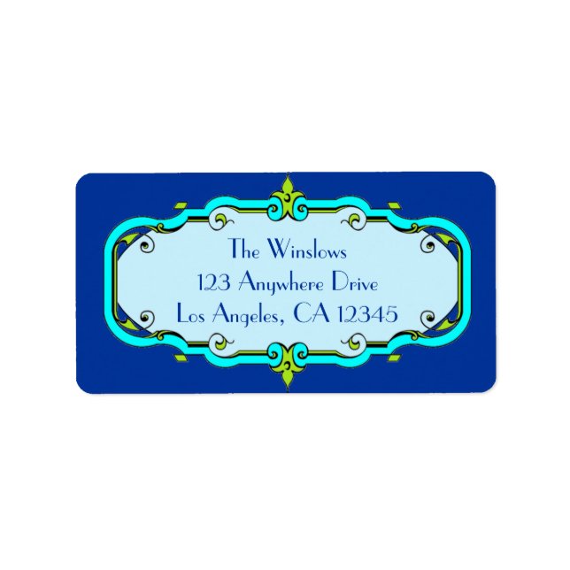 Ornate Framed Label (Front)