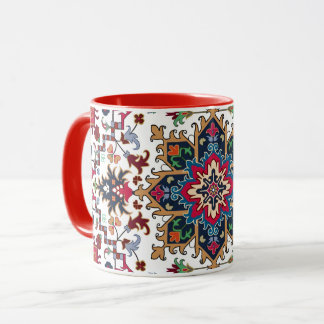 Ornate Geometric Floral Pattern Mug