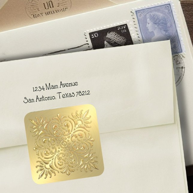 Ornate Gold Embossed Look Sticker (Creator Uploaded)