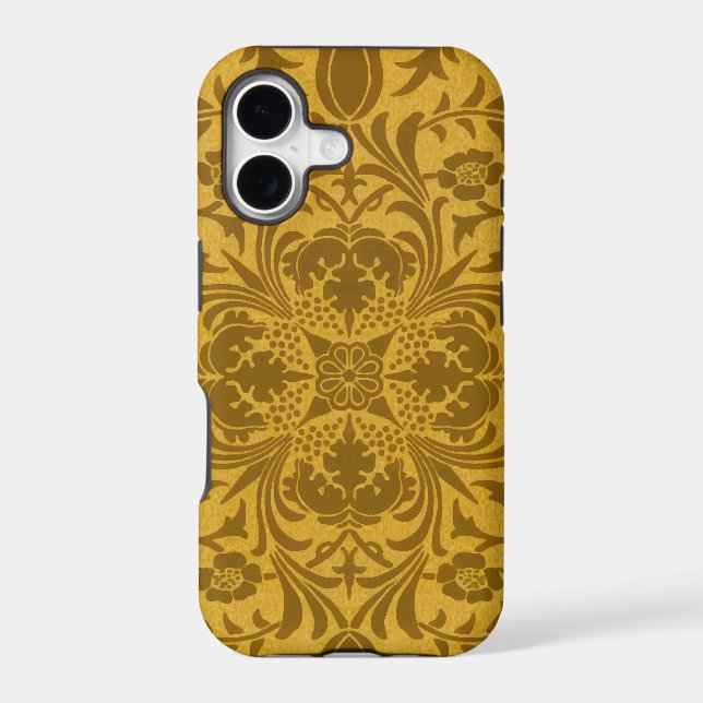 Ornate gold floral pattern with symmetrical (Back)