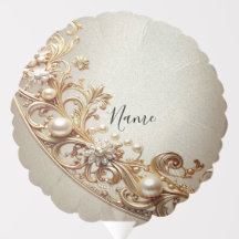 Ornate Gold Flourish Balloon