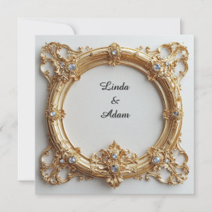 Ornate Gold Frame with Intricate Details Card