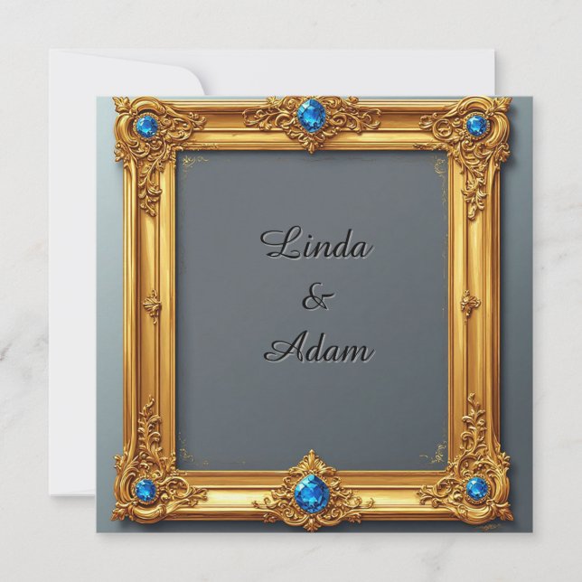 Ornate Gold Frame with Intricate Details Card (Front)
