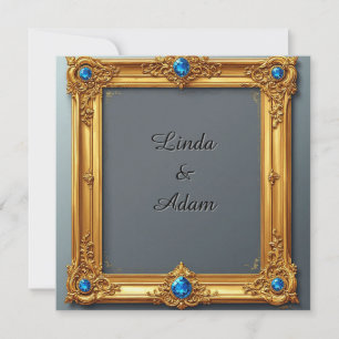 Ornate Gold Frame with Intricate Details Card